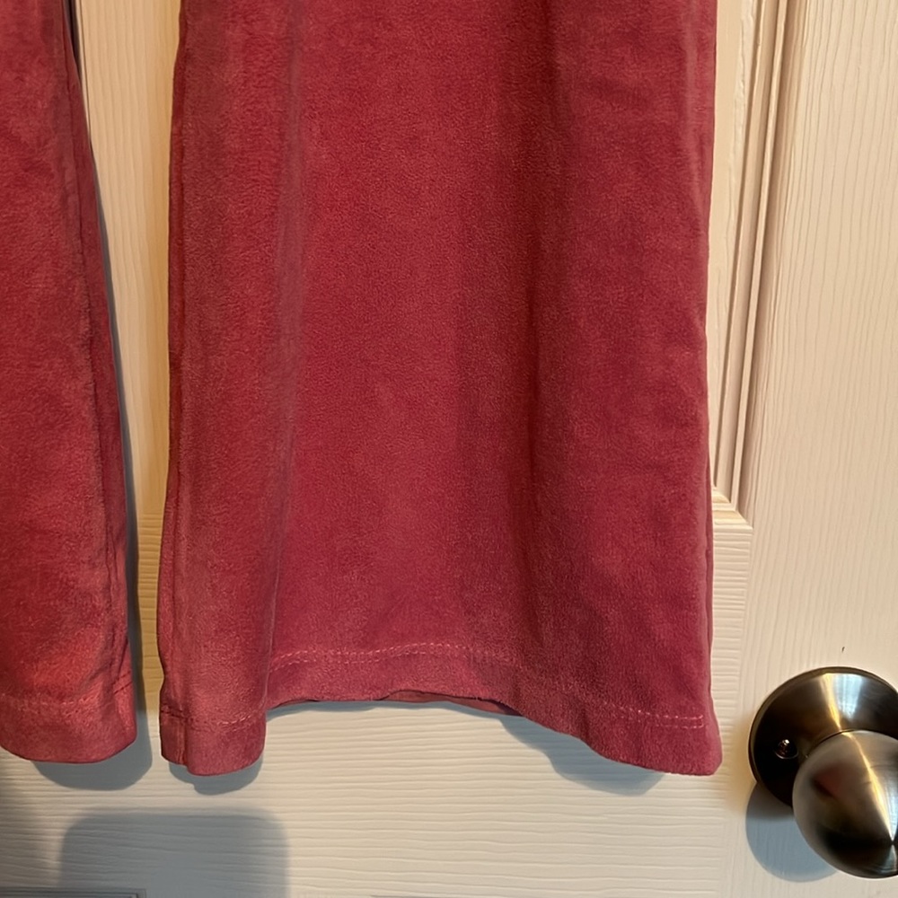 Pink polyester pants. Size Small - Picture 4 of 8